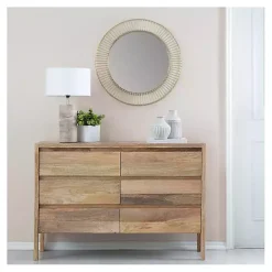 Gold Metal Sunbeam Wall Mirror