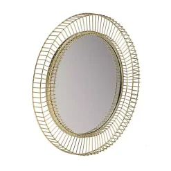 Gold Metal Sunbeam Wall Mirror