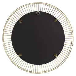 Gold Metal Sunbeam Wall Mirror