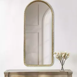 Gold Mia Textured Arch Wall Mirror