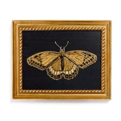 Gold Moth Framed Art Print