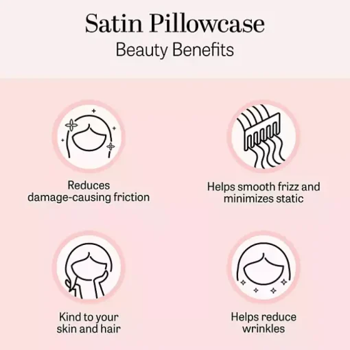 Gold Satin Standard 2-pc. Pillow Case Set