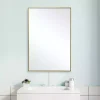 Gold Simple Frame Rectangle Wall Mirror