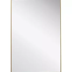 Gold Simple Frame Rectangle Wall Mirror