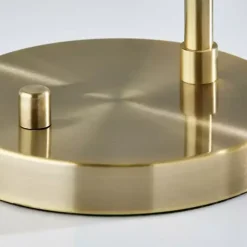 Gold Smoked Glass Table Lamp