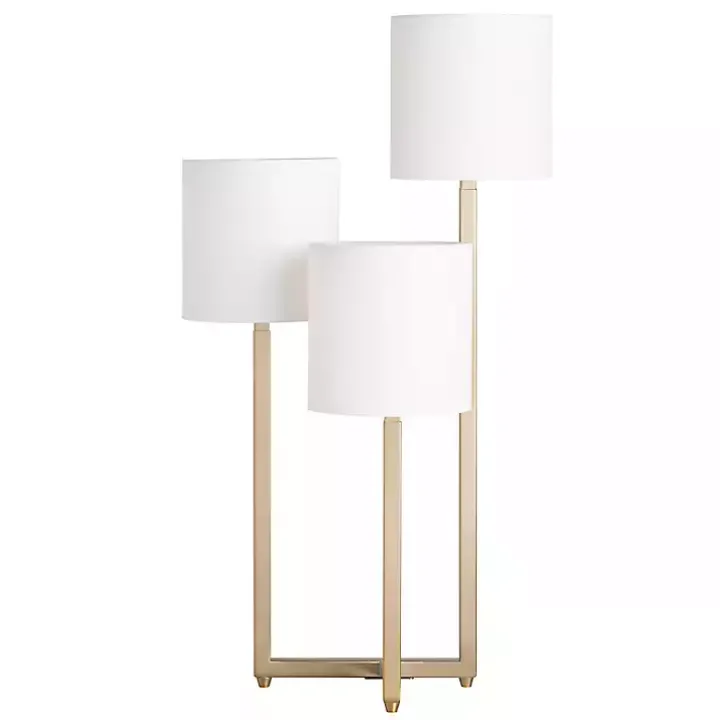 Gold Triple Light Table Lamp