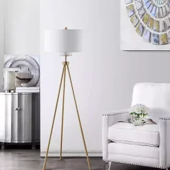 Gold Tripod Modern Floor Lamp