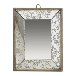 Gold Weathered Frame Wall Mirror, 9x12