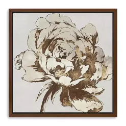 Golden Blossom I Framed Canvas Art Print