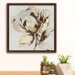 Golden Blossom II Framed Canvas Art Print