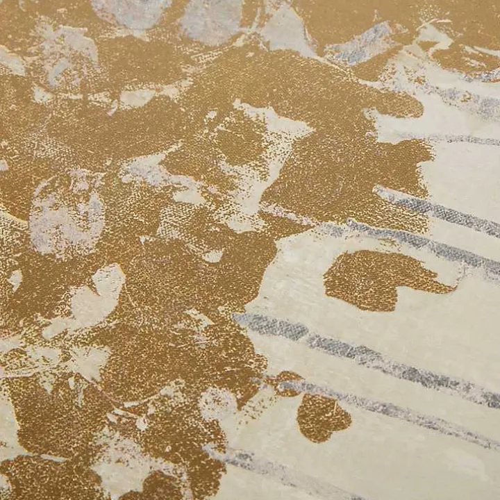 Golden Sandy Forest Canvas Art Prints, Set of 3