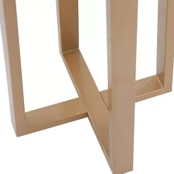 Golden Triangle Marble Shelf Floor Lamp