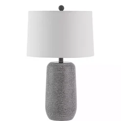 Gray & White Dots Celvin Table Lamp