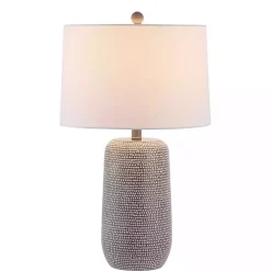 Gray & White Dots Celvin Table Lamp