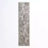 Gray and Cream Wray Modern Runner, 2x8