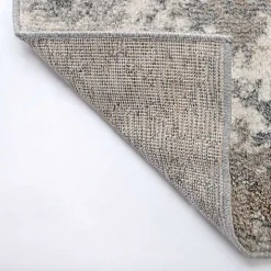 Gray and Cream Wray Modern Runner, 2x8