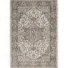 Gray and Ivory Nadia Medallion Area Rug, 4x6