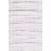 Gray and Ivory Whisper Striated Area Rug, 5x7