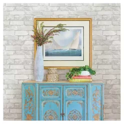 Gray and White Rustic Brick Peel & Stick Wallpaper