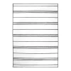 Gray and White Stripe Washable Area Rug, 5x7