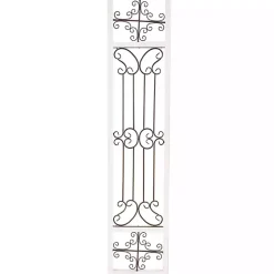 Gray Angelic Scrollwork Panel Wall Plaque