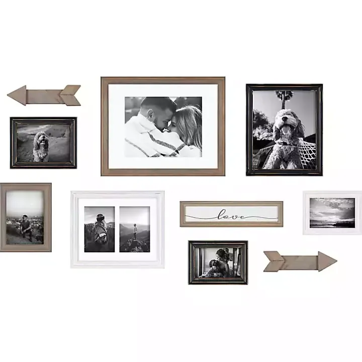 Gray Arrow 10-pc. Gallery Wall Picture Frame Set