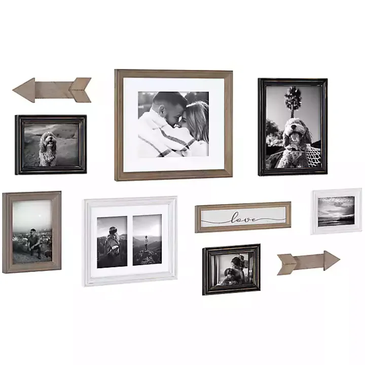 Gray Arrow 10-pc. Gallery Wall Picture Frame Set