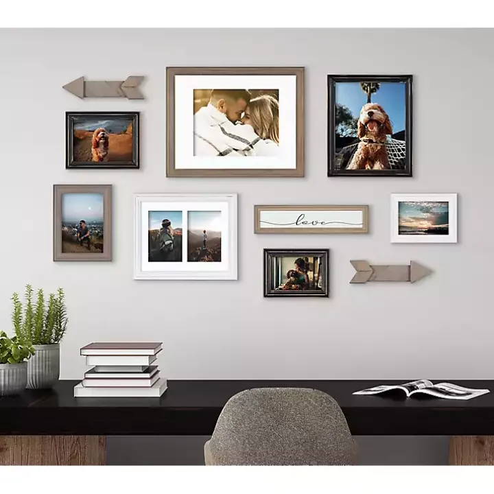 Gray Arrow 10-pc. Gallery Wall Picture Frame Set
