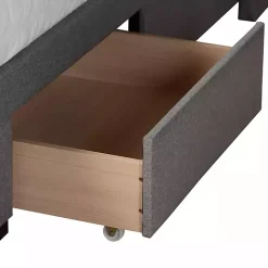 Gray Braylon Upholstered 3-Drawer Queen Bed