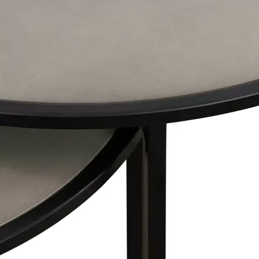 Gray Concrete Nesting Accent Tables, Set of 2