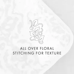 Gray Damask Reversible 2-pc. Twin Quilt Set