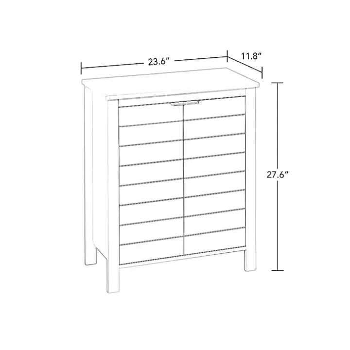 Gray 2-Door Floor Cabinet