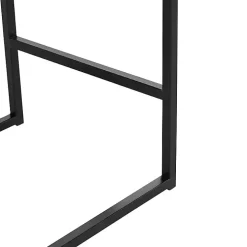 Gray Faux Leather Armless Counter Stool