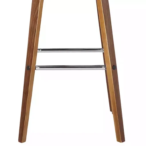 Gray Faux Leather Vienna Swivel Counter Stool