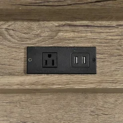 Gray Finish X Frame Wooden Hinged Top Desk