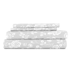 Gray Garden 4-pc. California King Sheet Set