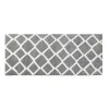 Gray Geometric Pattern Reversible Bath Mat, 60 in.