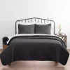 Gray Herring Quilted 3-pc. King Coverlet Set