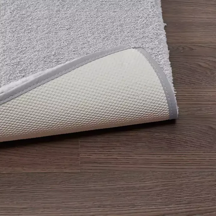 Gray High Pile Marshmallow Bath Mat, 40 in.