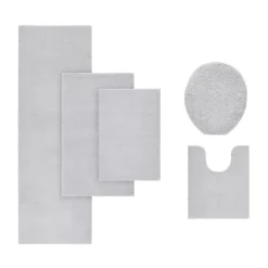 Gray High Pile Marshmallow Bath Mat, 40 in.