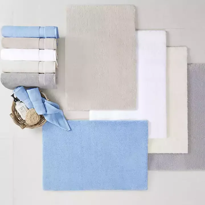 Gray High Pile Marshmallow Bath Mat, 40 in.