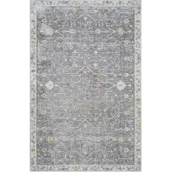 Gray Ivory Accent Rug, 2x3