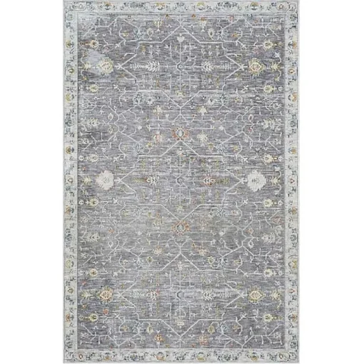 Gray Ivory Accent Rug, 2x3