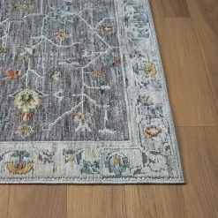 Gray Ivory Accent Rug, 2x3