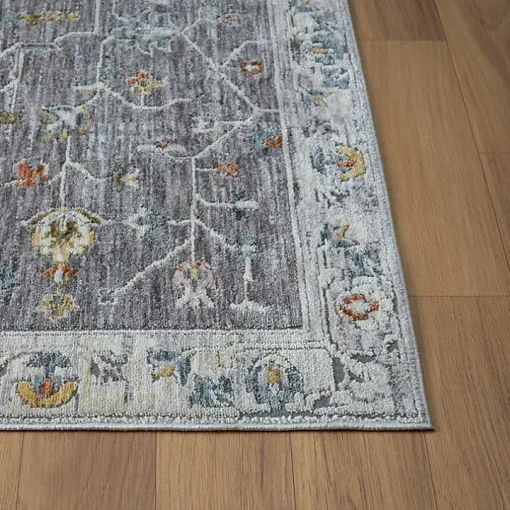 Gray Ivory Accent Rug, 2x3