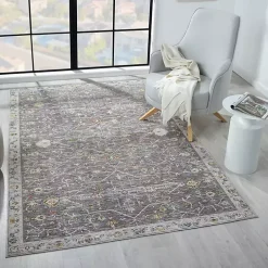 Gray Ivory Accent Rug, 2x3