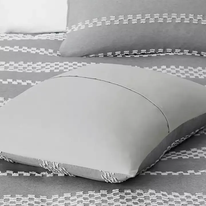 Gray Jacquard 5-pc. Full/Queen Comforter Set