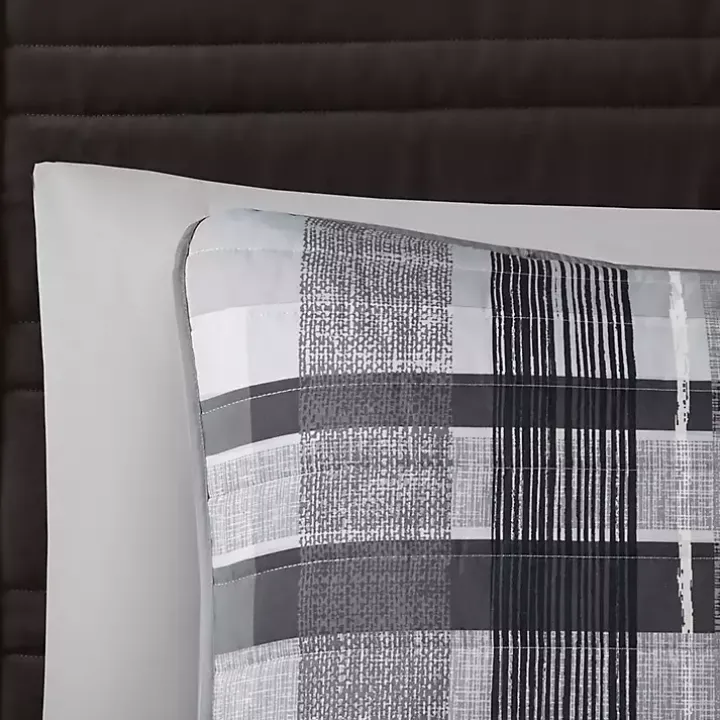 Gray Jax Plaid 4-pc. Twin/Twin XL Comforter Set