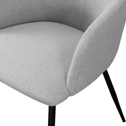 Gray Lily Upholstered Dining Chairs, Set of 2