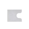 Gray Marshmallow Contour Bath Mat, 24 in.